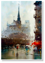 Pioggia a Notre Dame